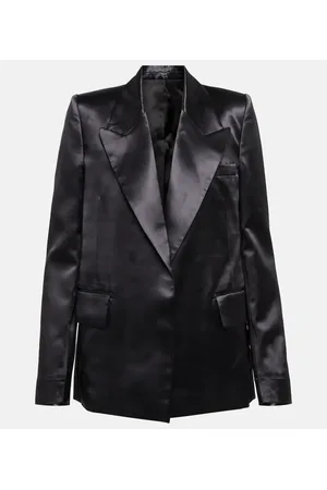 Victoria Beckham Blazer de esmoquin de satén
