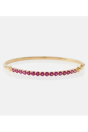 Melissa Kaye Pulsera Lenox de oro de 18 ct con zafiros