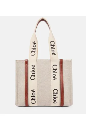 Chloé Chloé Tote Woody Medium de lona