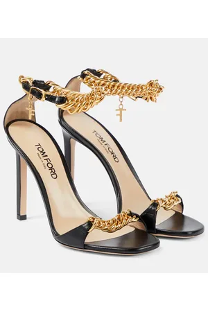 Tom Ford Sandalias Zenith 105 de piel con cadena
