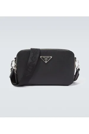 Prada Bolso al hombro Brique de piel Saffiano