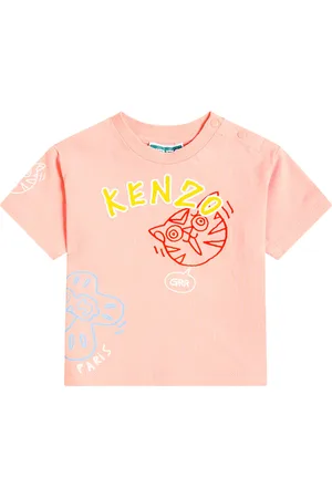 Kenzo Bebé - camiseta de algodón estampada