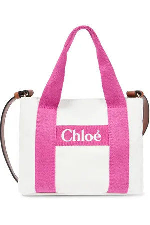 Chloé Chloé Kids Tote de lona con logo