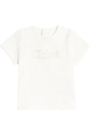 Chloé Chloé Kids Bebé - camiseta de jersey de algodón