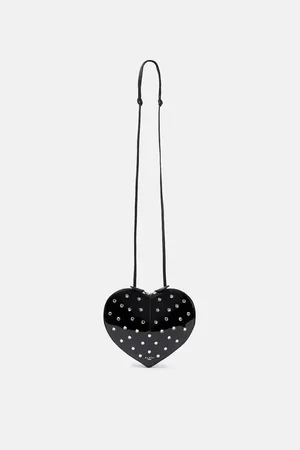 Alaïa Alaïa Bolso cruzado Le Cœur de charol con tachuelas