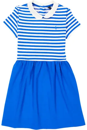 Ralph Lauren Vestido de mezcla de algodón a rayas