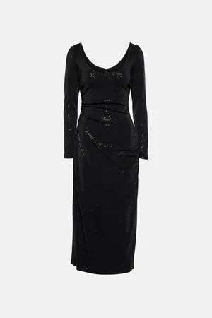 Markarian Vestido midi Jude adornado