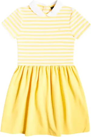 Ralph Lauren Vestido de mezcla de algodón a rayas