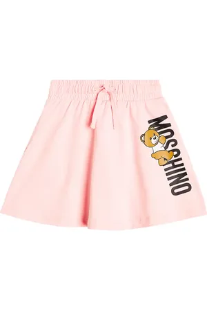 Moschino Falda en mezcla de algodón con logo