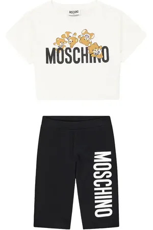 Moschino Set de camiseta y shorts de mezcla de algodón