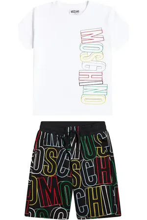 Moschino Set de camiseta y shorts de algodón