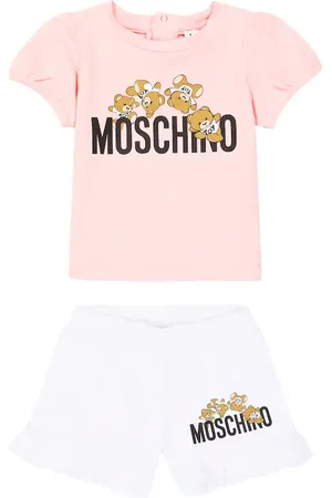 Moschino Bebé - set de camiseta y shorts de algodón