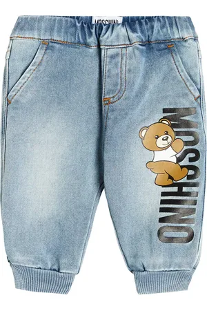 Moschino Bebé - jeans de algodón estampados
