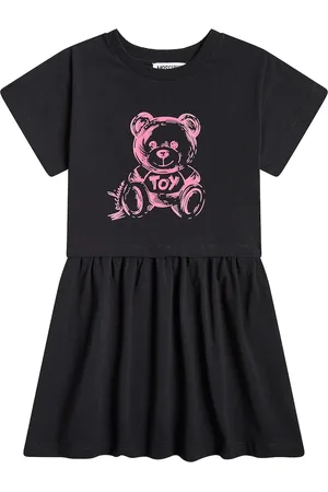 Moschino Vestido Teddy Bear en jersey de algodón