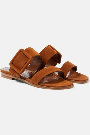 Manolo Blahnik Sandalias Titubaflat de ante