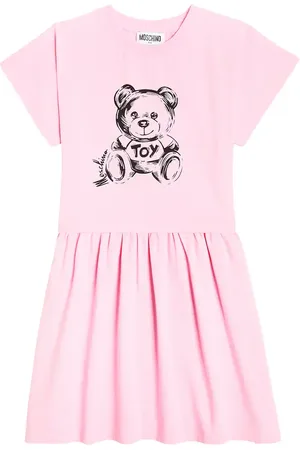 Moschino Vestido Teddy Bear en jersey de algodón