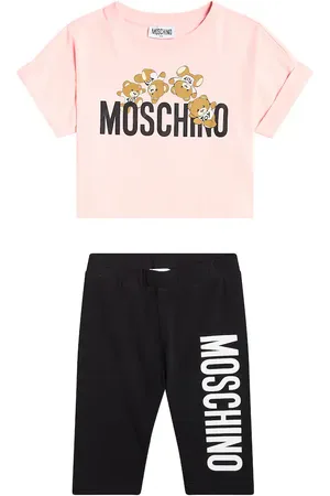 Moschino Set de camiseta y shorts de algodón