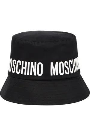 Moschino Sombrero de pescador de algodón con logo