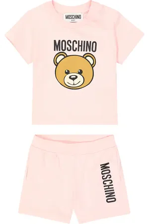 Moschino Bebé - set de camiseta y shorts de algodón