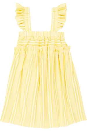 PAADE Vestido de algodón fruncido bordado