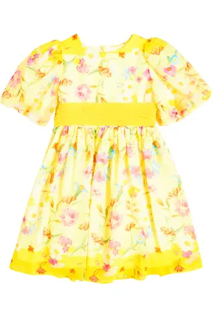 PATACHOU Vestido floral con manga abullonada