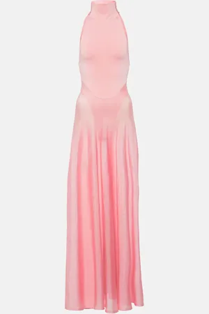 Alaïa Alaïa Vestido largo de cuello alto