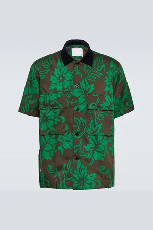 SACAI Camisa bowling con estampado floral