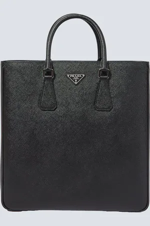 Prada Tote de piel Saffiano con logo