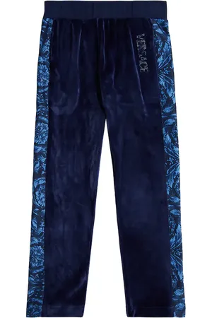 VERSACE Pantalones deportivos Barocco de terciopelo