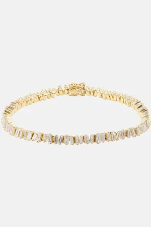 Suzanne Kalan Brazalete tenis de oro de 18 ct con diamantes