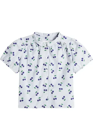 BONPOINT Blusa Adele de popelín de algodón