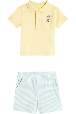 Ralph Lauren Bebé - set de polo y shorts de algodón