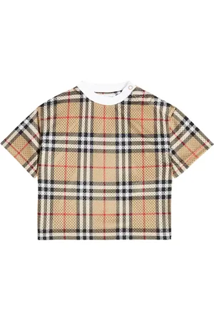 Burberry Bebé - camiseta con Burberry Check
