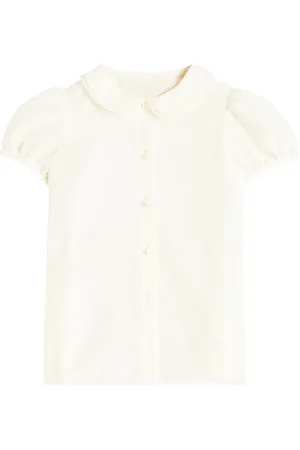 Gucci Bebé - camisa de algodón en jacquard con GG
