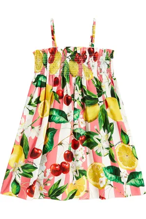 Dolce & Gabbana Vestido de algodón estampado