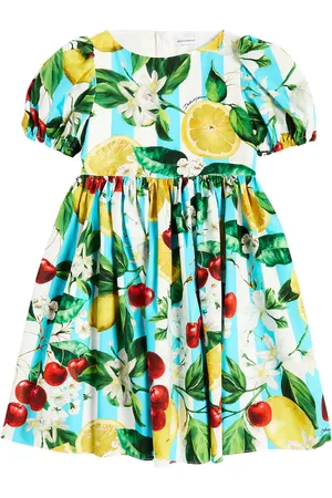 Dolce & Gabbana Vestido de algodón estampado