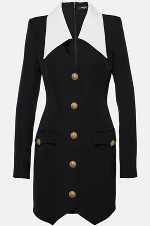 Balmain Vestido corto de lana virgen