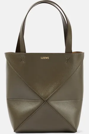Loewe Tote Puzzle Fold Mini de piel