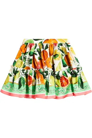 Dolce & Gabbana Falda de algodón estampada