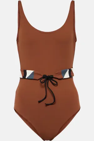 ERES Bañador Damier con detalle anudado