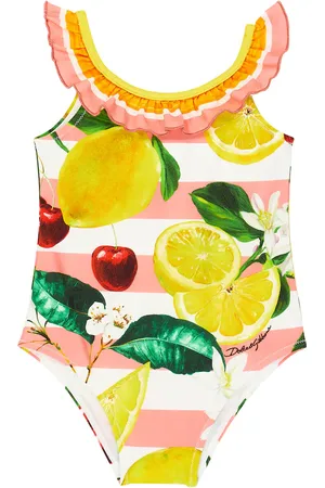 Dolce & Gabbana Bebé - bañador estampado con volantes