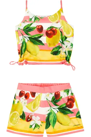 Dolce & Gabbana Set de top y shorts de popelín