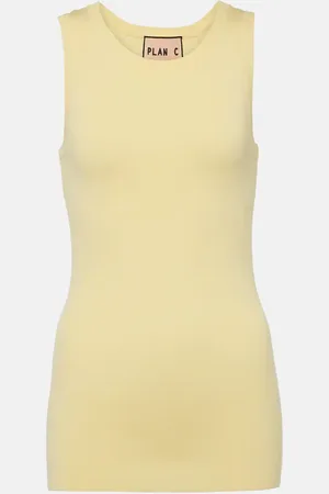 Plan C Tank top en jersey de algodón