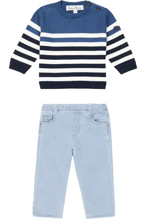 Tartine Et Chocolat Bebé - set de jersey y jeans a rayas