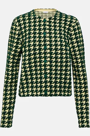 Burberry Cárdigan de mezcla de algodón con pata de gallo