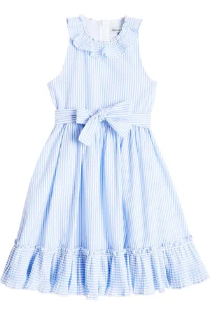 Tartine Et Chocolat Vestido de algodón a rayas con lazo