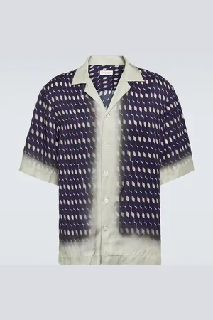 DRIES VAN NOTEN Camisa bowling estampada