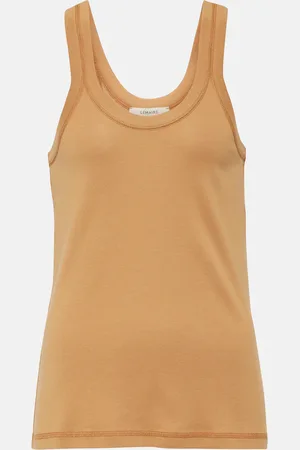LEMAIRE Tank top acanalado de algodón