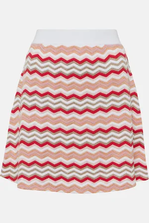 Missoni Minifalda mezcla de algodón en zigzag
