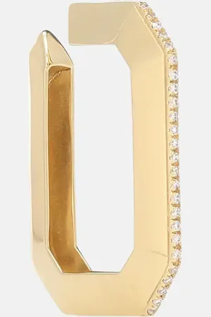Eera Eéra Ear cuff individual Sabrina de oro de 18 ct con diamantes